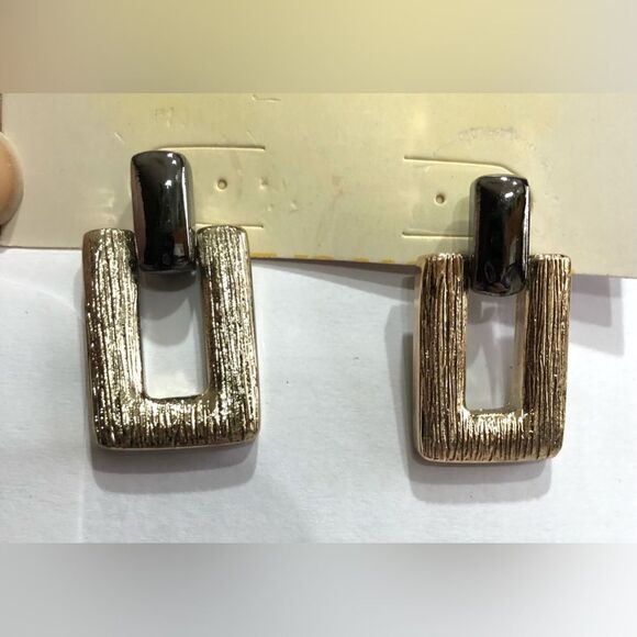 Vintage Geometric Statement Dangle Earrings (a)88 - Picture 3 of 8